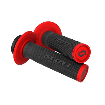 SCOTT SX II LOCK ON GRIP + CAM SET BLACK/RED