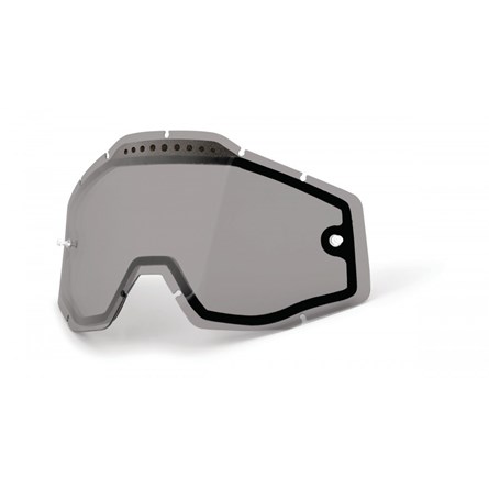 100%, Lens Vented Dual Anti-Fog, Smoke